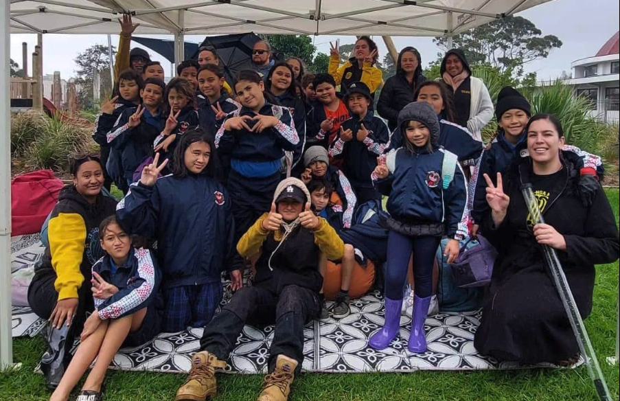 2022 First Kura Taiao day at Te Whare Taiao Wiri